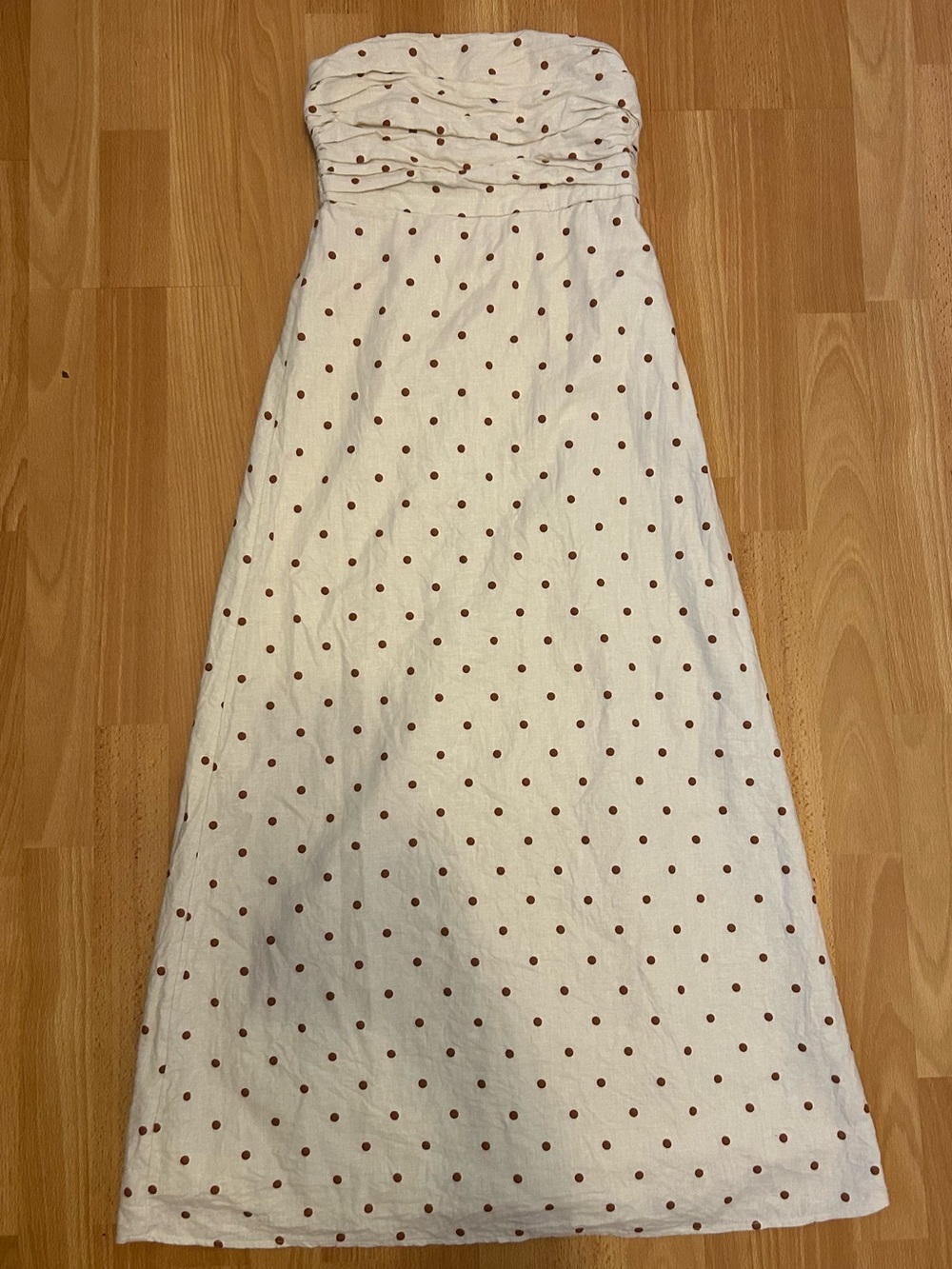 Abercrombie & Fitch Emerson Strapless Midi Dress